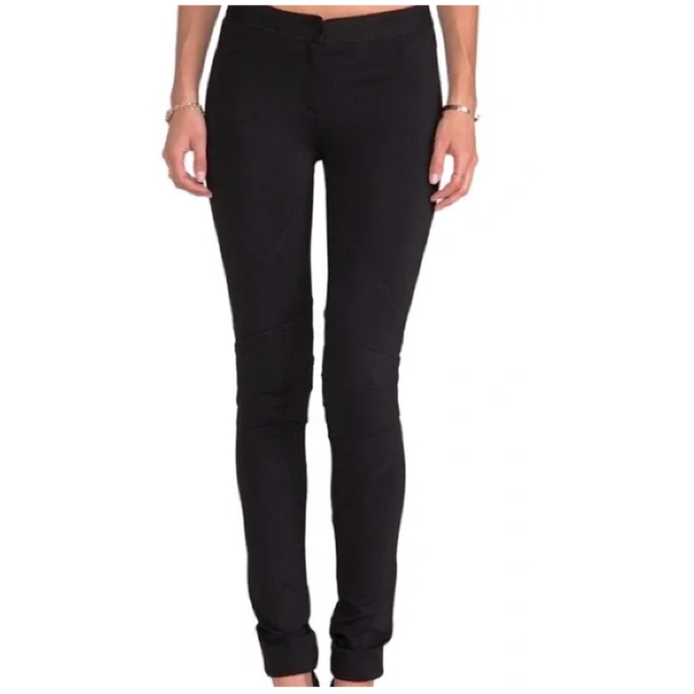 Diane Von Furstenberg - “Lena” Skinny Moto-style Ponte Pant - New w/o Tags - 2